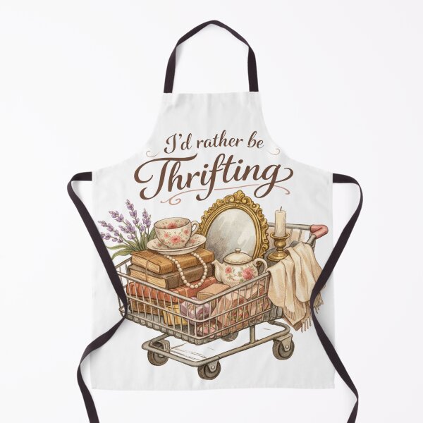 Item preview, Retro Vintage Funny I’d Rather Be Thrifting designed and sold by IdealDo.