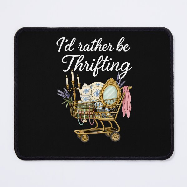 Item preview, Retro Vintage Funny I’d Rather Be Thrifting designed and sold by IdealDo.
