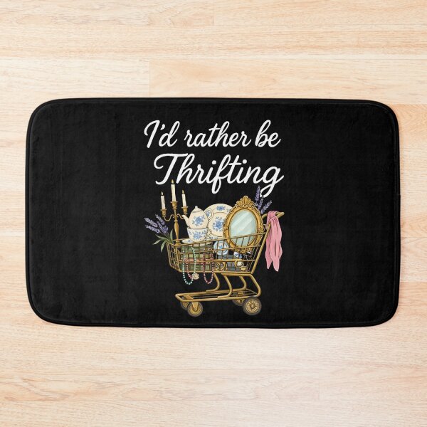Item preview, Retro Vintage Funny I’d Rather Be Thrifting designed and sold by IdealDo.