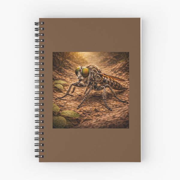 Item preview, Robber Fly – Golden Earth Predator Insect Art designed and sold by GeoWild Designs.