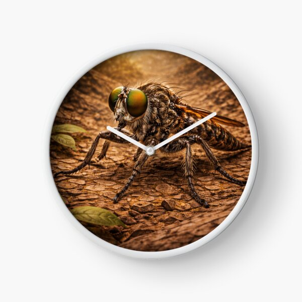 Item preview, Robber Fly – Golden Earth Predator Insect Art designed and sold by GeoWild Designs.