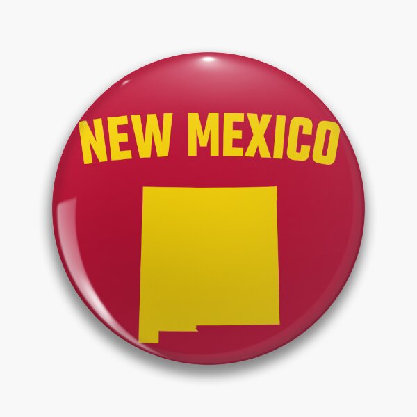 Item preview, New Mexico State Silhouette - Bold Yellow Retro Design designed and sold by mashmosh.