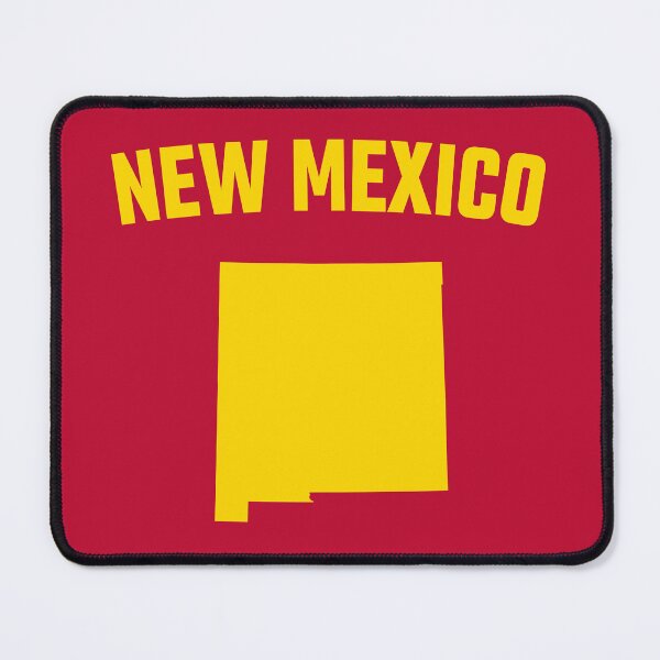 Item preview, New Mexico State Silhouette - Bold Yellow Retro Design designed and sold by mashmosh.