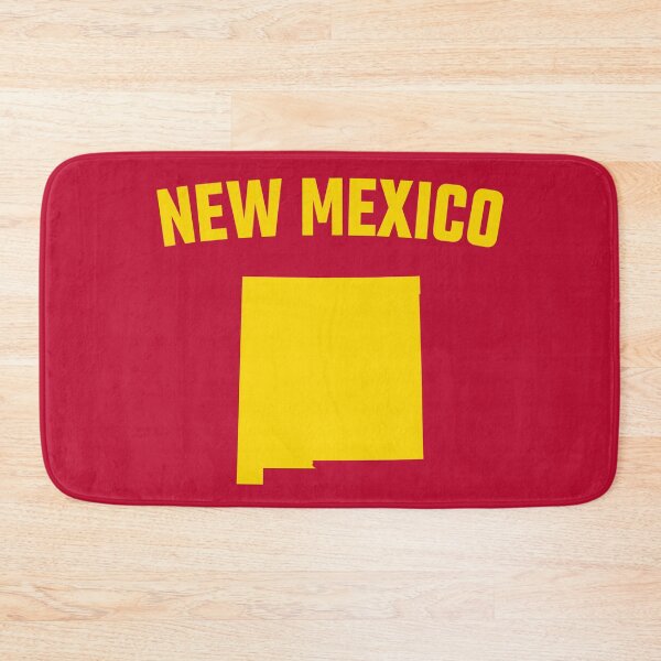 Item preview, New Mexico State Silhouette - Bold Yellow Retro Design designed and sold by mashmosh.