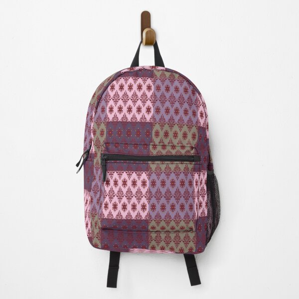 Item preview, : Thai Heritage Checkered Pattern in Royal Purple and Earthy Brown designed and sold by OIL Pattern Design .