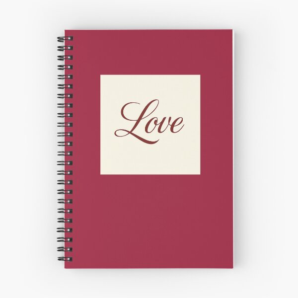 Item preview, Love – Minimalist Script in Deep Burgundy designed and sold by Novel Works Studio.