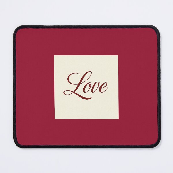 Item preview, Love – Minimalist Script in Deep Burgundy designed and sold by Novel Works Studio.