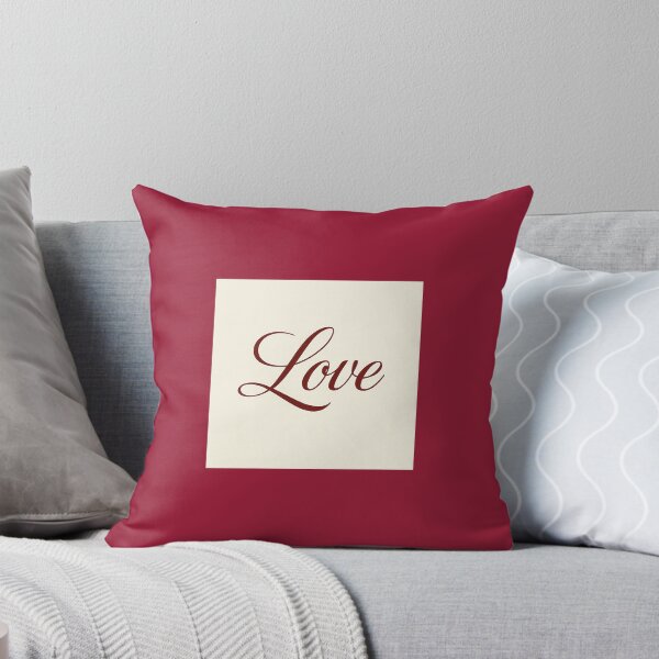 Item preview, Love – Minimalist Script in Deep Burgundy designed and sold by Novel Works Studio.
