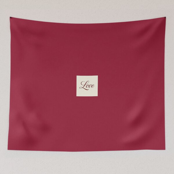 Item preview, Love – Minimalist Script in Deep Burgundy designed and sold by Novel Works Studio.