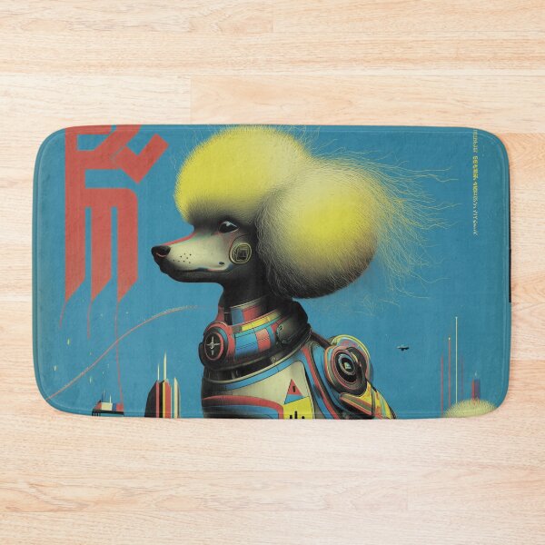 Item preview, Futuristic Robotic Poodle in Cityscape designed and sold by lautir.