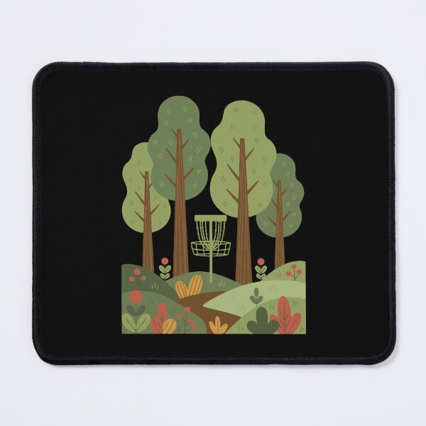 Item preview, Disc Golf Basket Forest Flying Disc Scene designed and sold by LuminOrb.