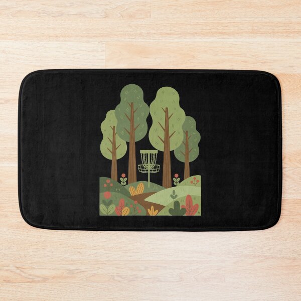 Item preview, Disc Golf Basket Forest Flying Disc Scene designed and sold by LuminOrb.