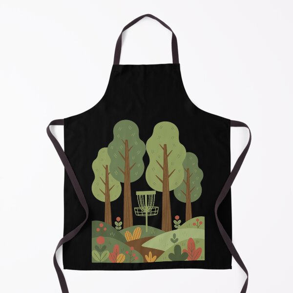 Item preview, Disc Golf Basket Forest Flying Disc Scene designed and sold by LuminOrb.