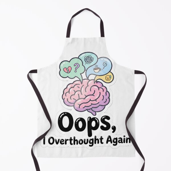 Item preview, Oops, I overthought again - Cute Brain designed and sold by MukuMint.