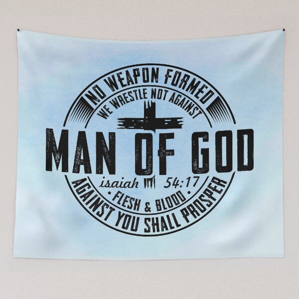 Item preview, No Weapon Formed Against You Will Prosper | Man of God Isaiah 54:17 Design designed and sold by MysticOzzy.