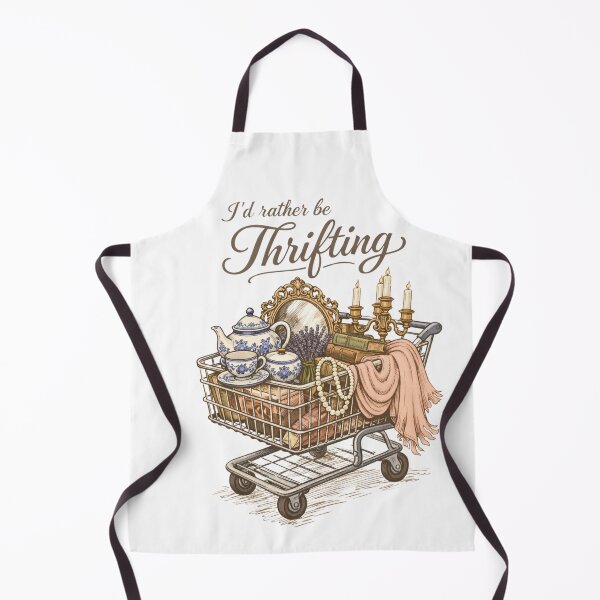 Item preview, Retro Vintage Funny I’d Rather Be Thrifting designed and sold by IdealDo.