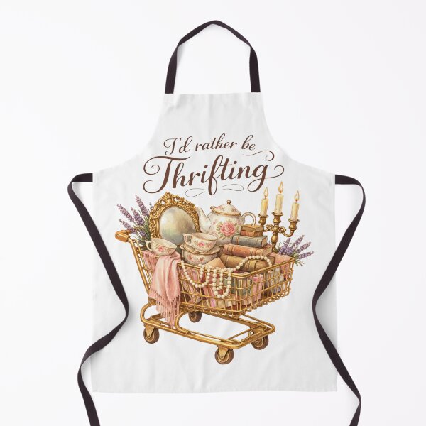 Item preview, Retro Vintage Funny I’d Rather Be Thrifting designed and sold by IdealDo.