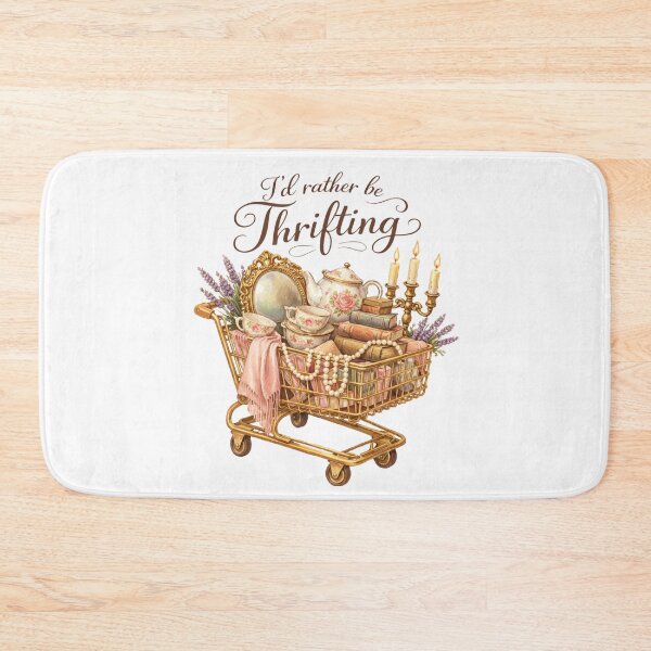 Item preview, Retro Vintage Funny I’d Rather Be Thrifting designed and sold by IdealDo.