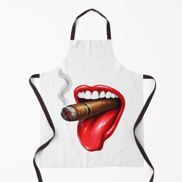 Item preview, Glossy Lip with lit cigar designed and sold by Lipikafinds08.