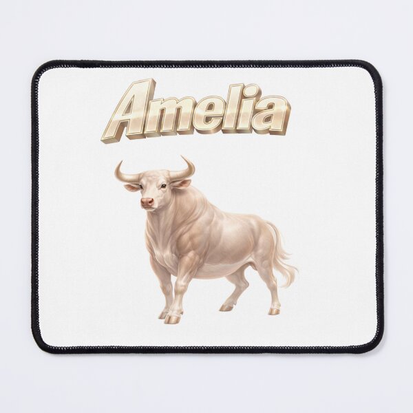 Item preview, Amelia Year of the Ox Eastern Zodiac Strength Calm Power Design designed and sold by AlexLineArt.