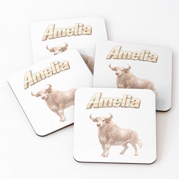 Item preview, Amelia Year of the Ox Eastern Zodiac Strength Calm Power Design designed and sold by AlexLineArt.