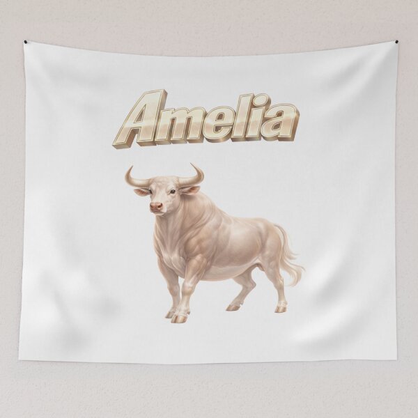Item preview, Amelia Year of the Ox Eastern Zodiac Strength Calm Power Design designed and sold by AlexLineArt.