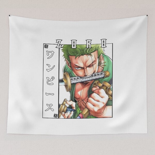 Item preview, Three Sword Samurai Warrior – Anime Style Swordsman Art designed and sold by lamiarte.