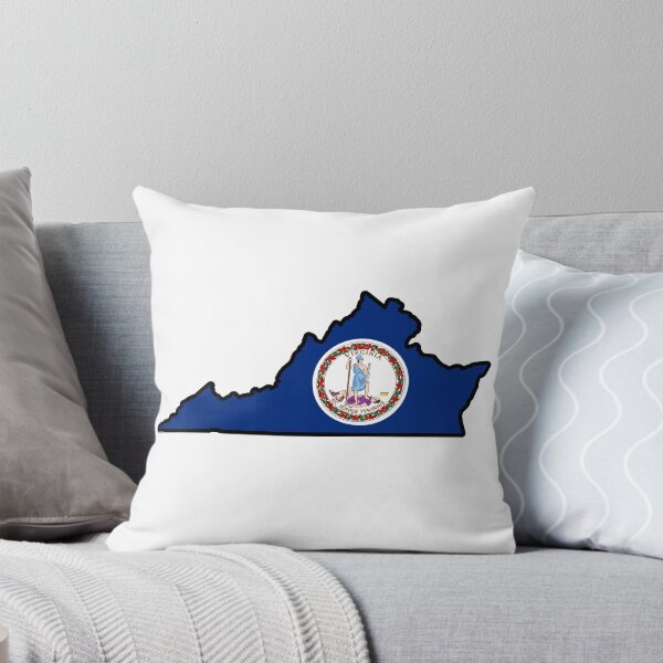 Item preview, State Flag Map of VIRGINIA designed and sold by HFYD.