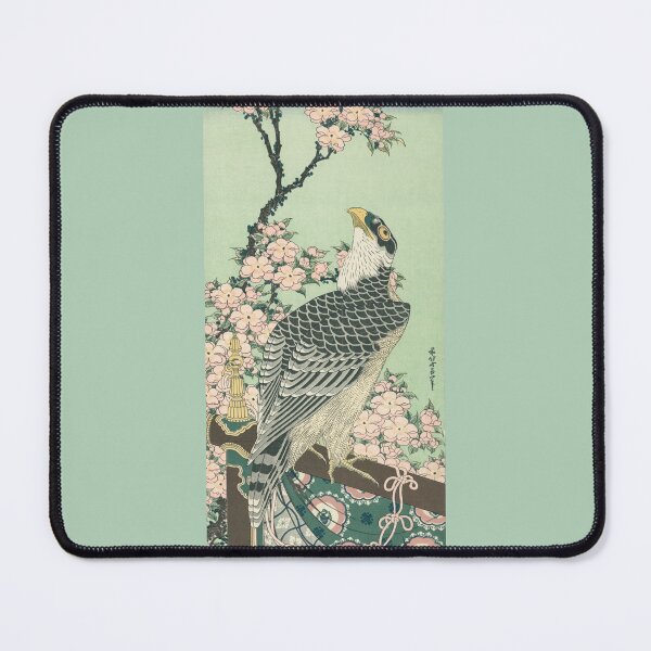 Item preview, Vintage, Ukiyoe Hawk and Cherry Blossoms by Hokusai Katsushika,puzzle, wall art, designed and sold by VintageJapan for Japanese woodblock, Ukiyoe, Retro art and more.