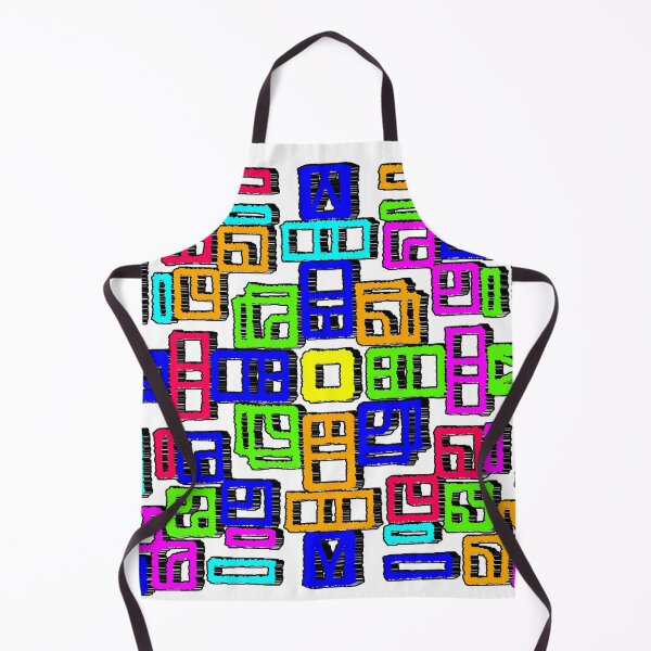 Item preview, "Neon Glyph Grid with Symmetrical Geometry" designed and sold by nighttime1990.