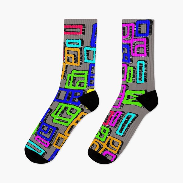 Item preview, "Neon Glyph Grid with Symmetrical Geometry" designed and sold by nighttime1990.