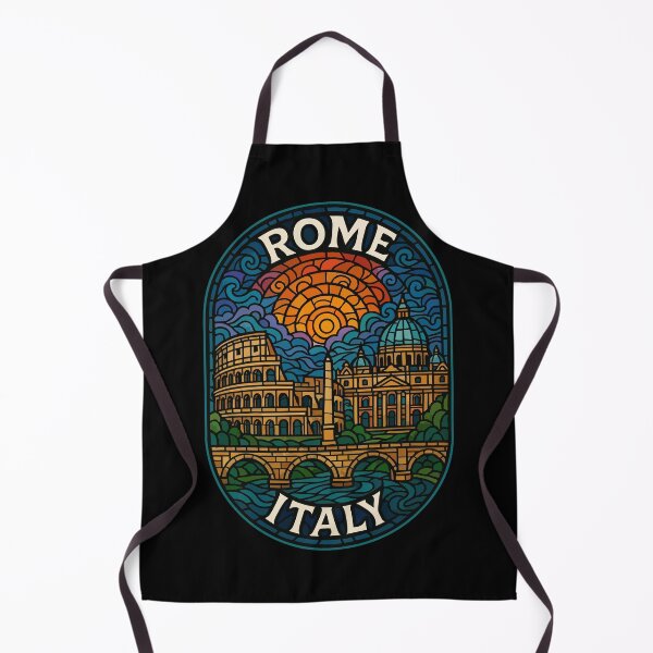 Item preview, Rome Italy Cityscape Stained Glass Art Travel designed and sold by TomFrontierArt.