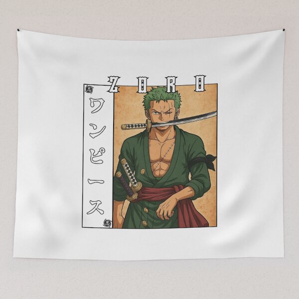 Item preview, Three Sword Samurai Warrior – Anime Style Swordsman Art designed and sold by lamiarte.