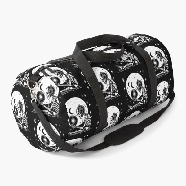 Item preview, Gothic Skeleton Listening to Music – Cozy Dark Line Art designed and sold by Roberta Calabrese.