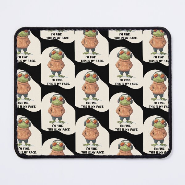 Item preview, Cool Frog Wearing Headphones – Cozy Aesthetic Meme Illustration designed and sold by MiraLumeStudio.