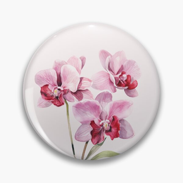Item preview, Three Pastel Pink Orchids designed and sold by Violet Peonies.