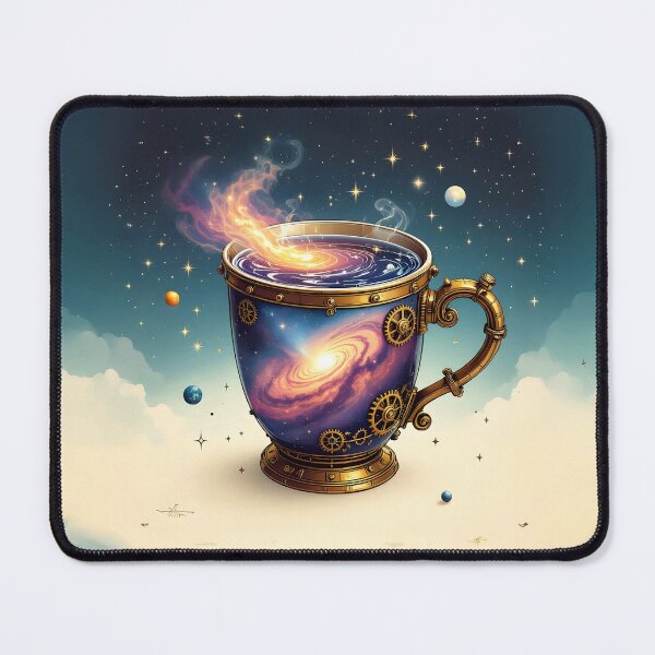 Item preview, Steampunk Space Coffee Mug with Celestial Swirling Nebulae designed and sold by Marcu Ioachim.