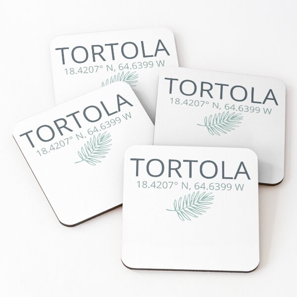 Item preview, Tortola Coordinates – Minimal Island Aesthetic designed and sold by KivaroArt.