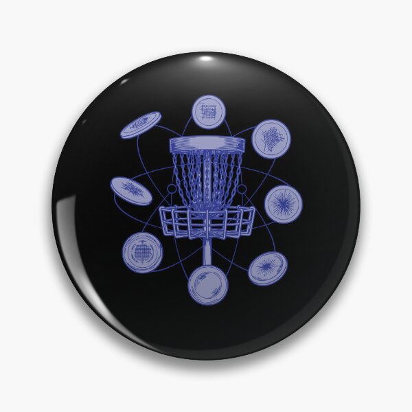 Item preview, Disc Golf Basket like an atom With Flying Discs designed and sold by LuminOrb.