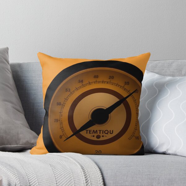 Item preview, Vintage round gauge thermometer with retro dials designed and sold by Rue Market.