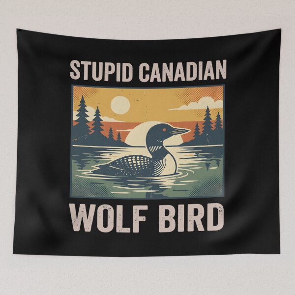 Item preview, Stupid Canadian Wolf Bird designed and sold by tinglatoravi.