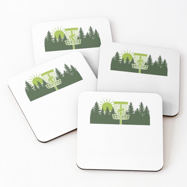 Item preview, Disc Golf Sunrise in Forest Scene designed and sold by LuminOrb.