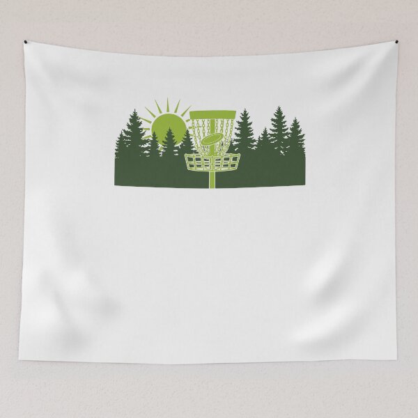 Item preview, Disc Golf Sunrise in Forest Scene designed and sold by LuminOrb.