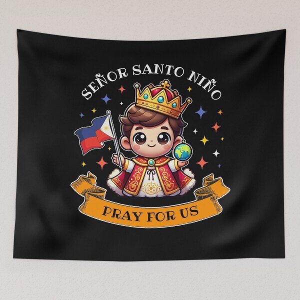Item preview, Señor Santo Niño de Cebú Philippine Flag for Kids Toddlers designed and sold by NUMAcreations.
