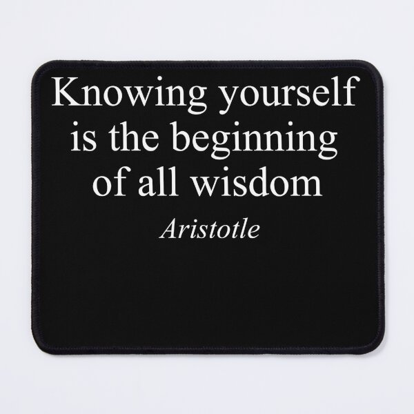 Item preview, Knowing Yourself Is the Beginning of All Wisdom – Aristotle Motivational Quote designed and sold by inksider.