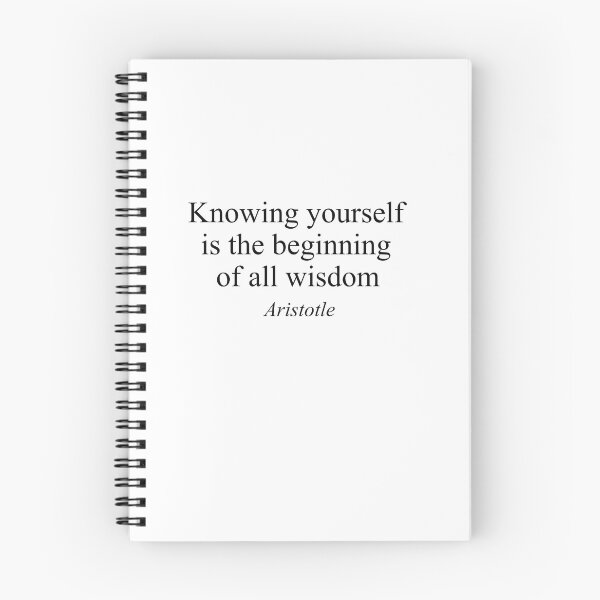 Item preview, Knowing Yourself Is the Beginning of All Wisdom – Aristotle Motivational Quote designed and sold by inksider.