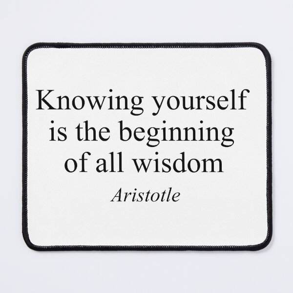 Item preview, Knowing Yourself Is the Beginning of All Wisdom – Aristotle Motivational Quote designed and sold by inksider.
