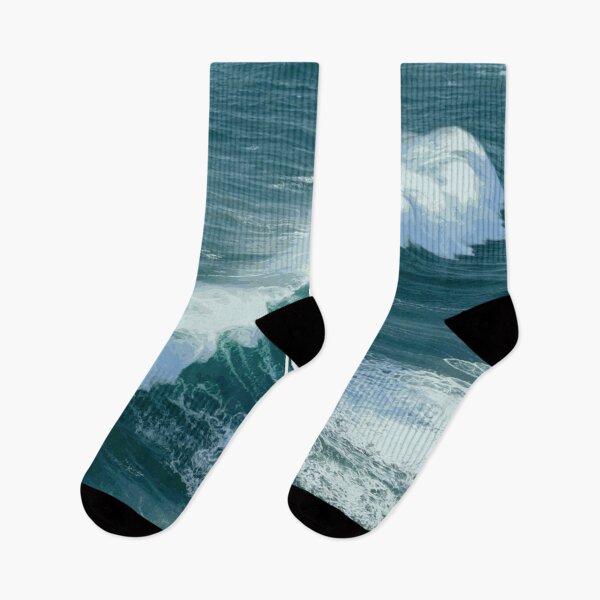 Item preview, Nazaré Wave Illustration | Big Wave Surf, Ocean, Surfing, Nazare, Portugal designed and sold by QShore.