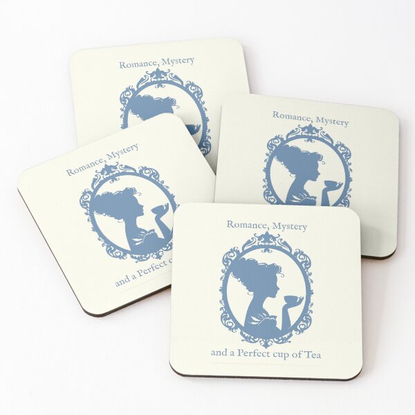Item preview, Romance, Mystery, and a Perfect Cup of Tea – Chic Silhouette Design designed and sold by Novel Works Studio.
