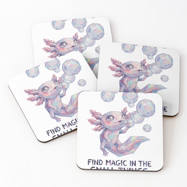 Item preview, Magical Bubbles Axolotl Cubism designed and sold by Everyday Epics.